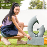 Horn Water Feature Outdoor With LED by GEEZY - UKBuyZone