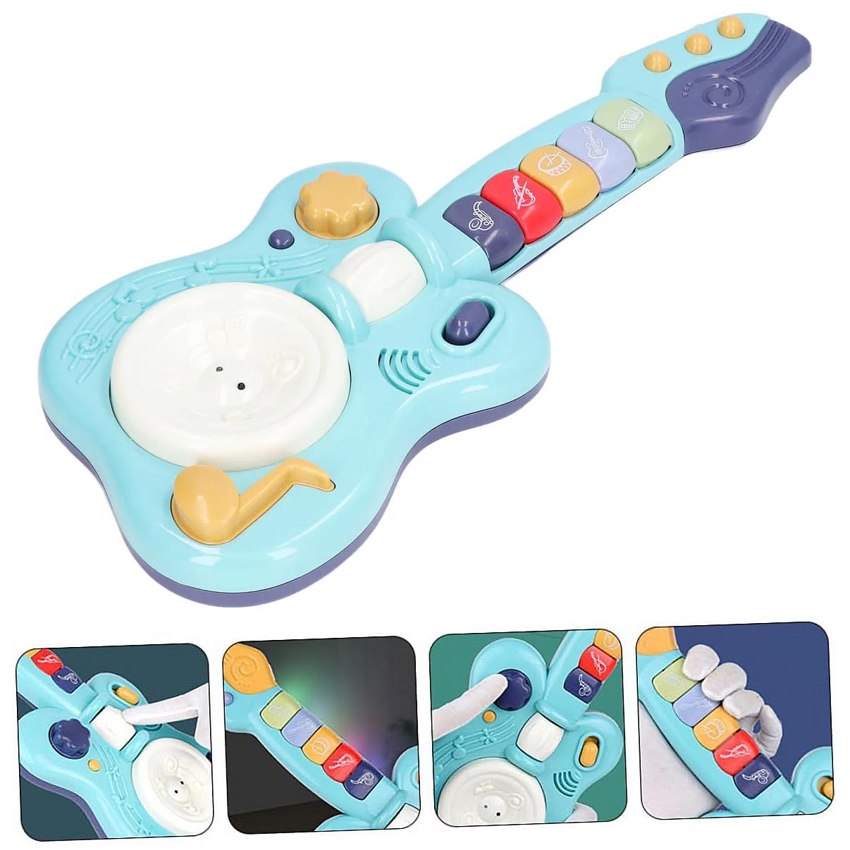 The Magic Toy Shop Rock N Roll Light Up & Sounds Kids Guitar