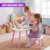 Princess Vanity Table with Stool