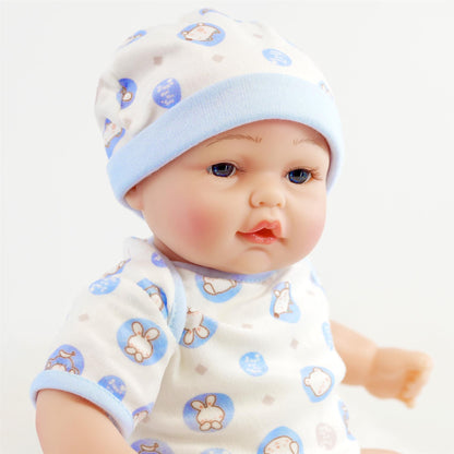 Lifelike Reborn Baby Boy Doll with Open Eyes 17" by BiBi Doll - UKBuyZone