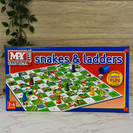 Snakes and Ladders Traditional Board Game by The Magic Toy Shop - UKBuyZone