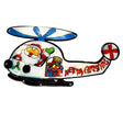 Helicopter Sign Christmas LED Light Silhouette by The Magic Toy Shop - UKBuyZone