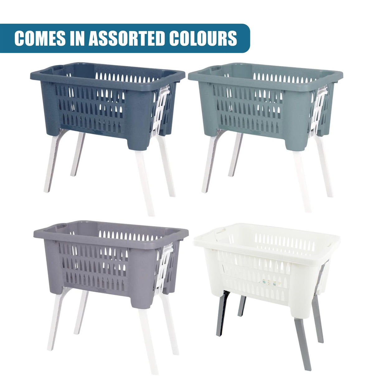 Laundry Basket with Foldable Legs