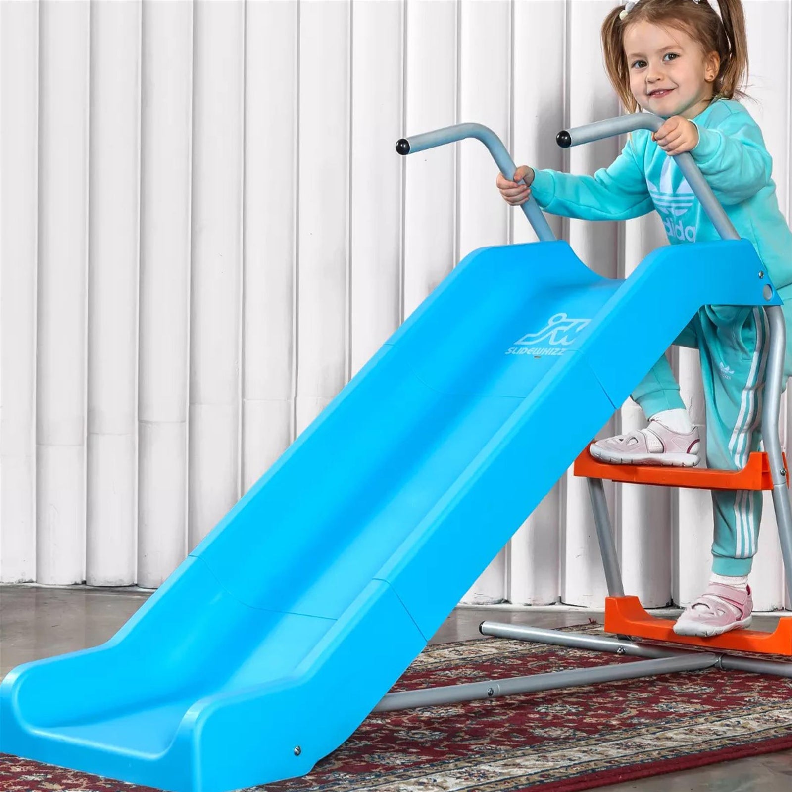2in1 Freestanding or Stair Slide Blue Slidewhizzer Slide