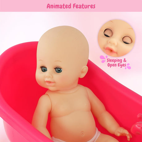 Doll and Bath set with Accessories by BiBi Doll - UKBuyZone