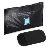 Black fabric bag displaying reuse instructions and a smaller, solid black dehumidifier panel.