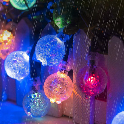 50 Crystal Ball Solar String Lights by Geezy - UKBuyZone