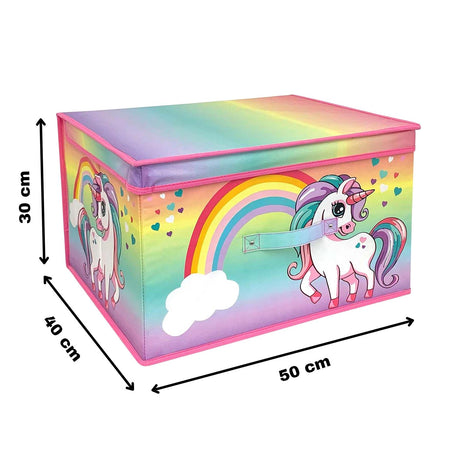 Rainbow Unicorn Storage Box by The Magic Toy Shop - UKBuyZone