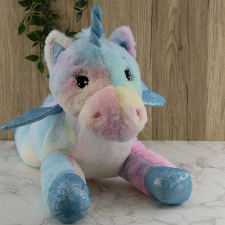 Unicorn with Sparkling Wings - Soft Toy by The Magic Toy Shop - UKBuyZone