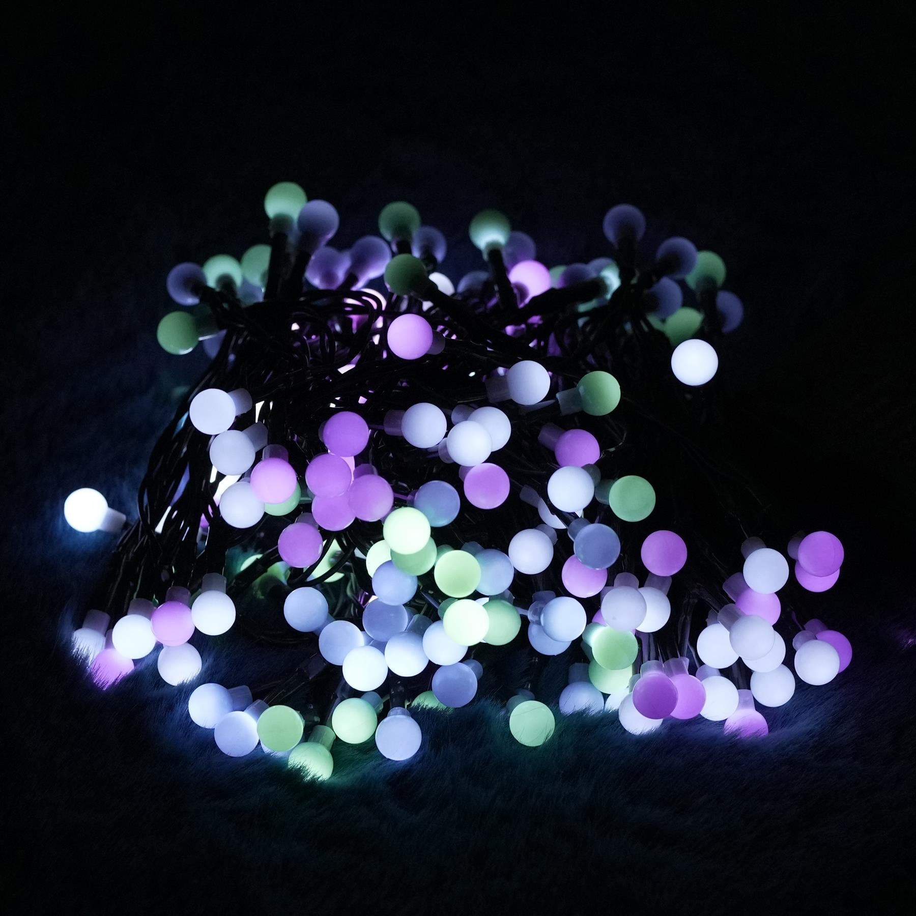 100 Berry Christmas LED Lights Pastel by Geezy - UKBuyZone