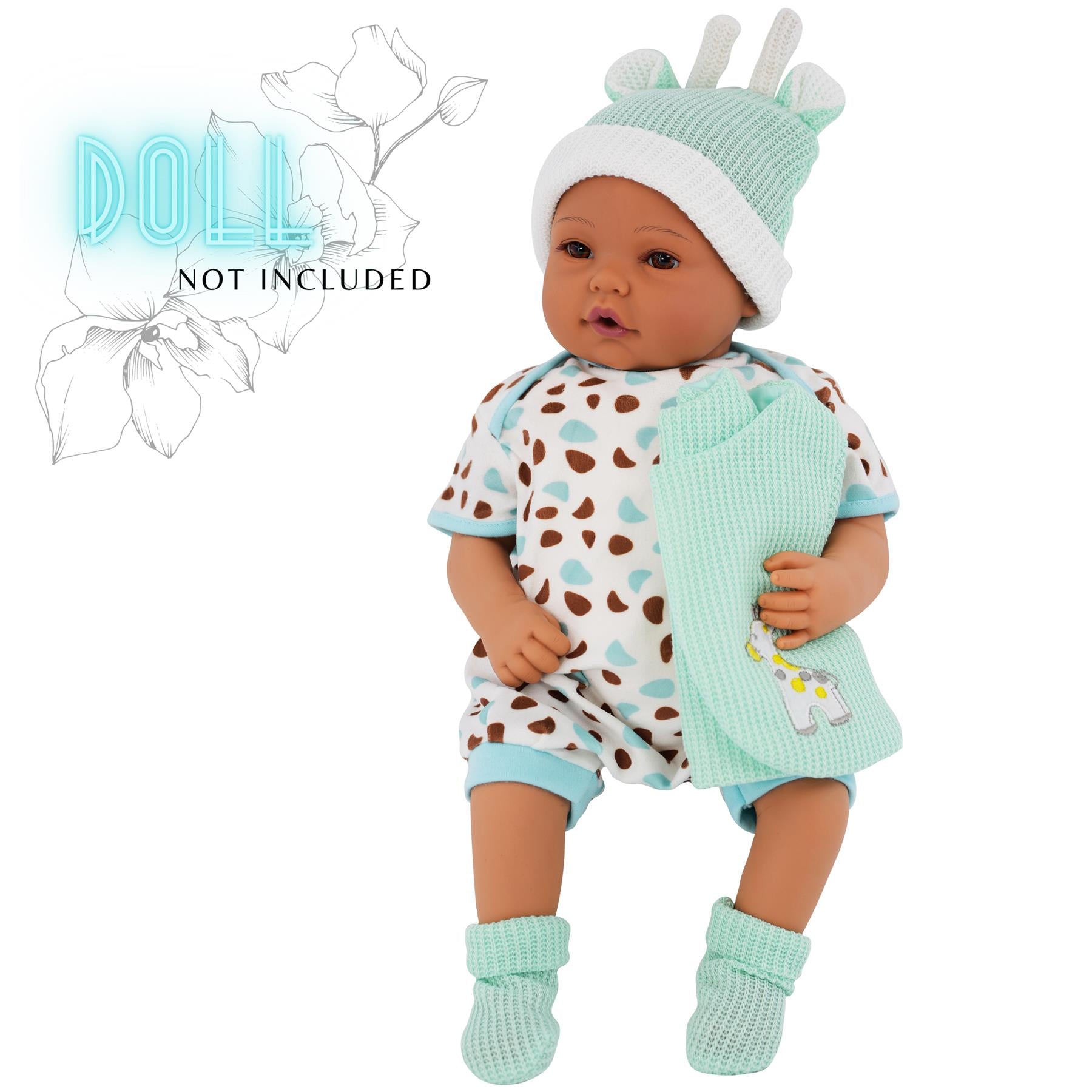 BiBi Outfits - Reborn Doll Clothes (Mint Jacket) (50 cm / 20") by BiBi Doll - UKBuyZone