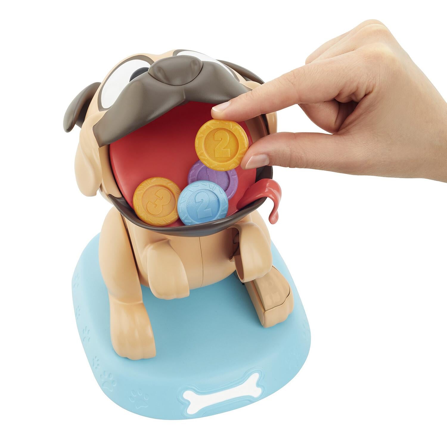 Puglicious Kids Game, Dog Treat-Stacking Challenge with Hungry Puppy by Mattel - UKBuyZone