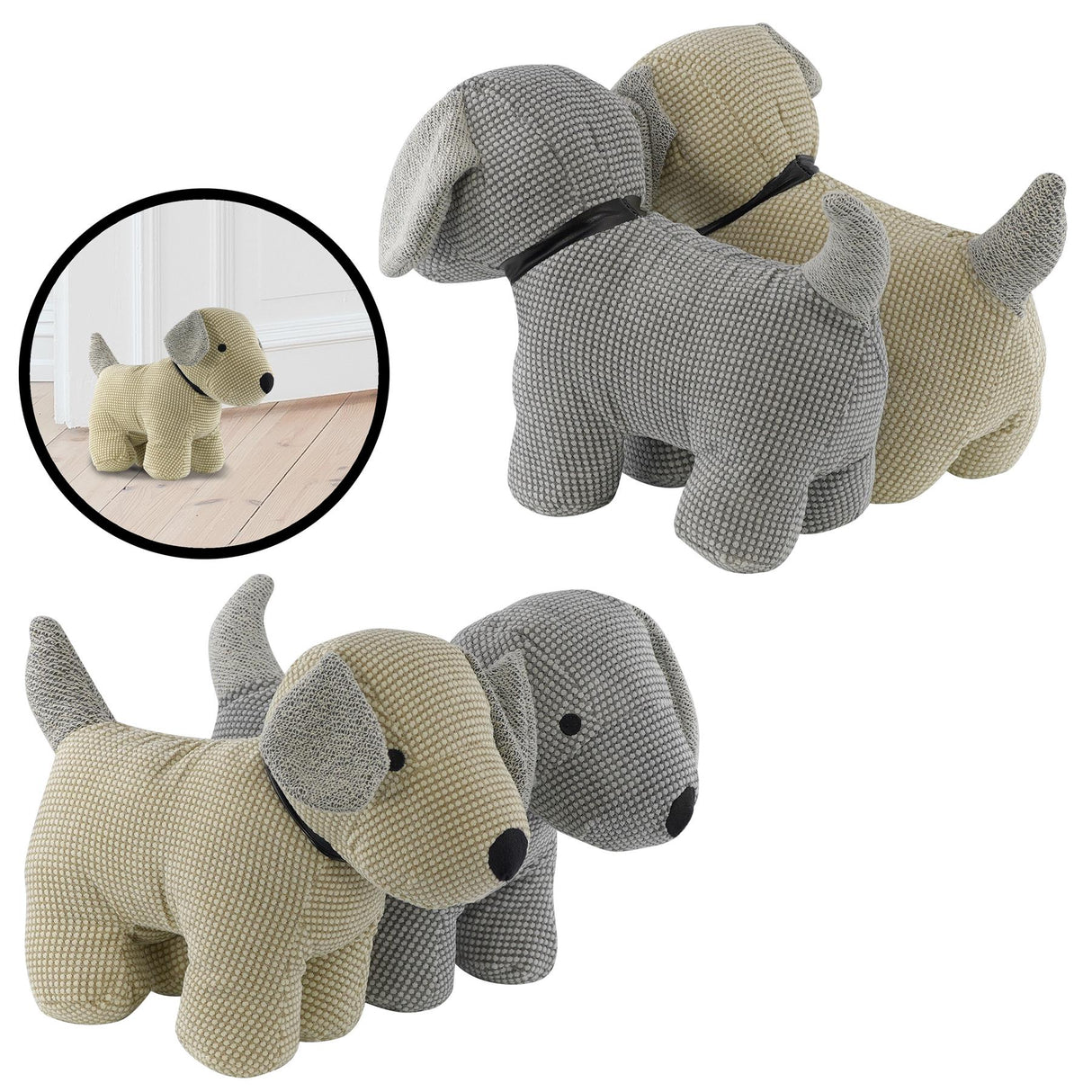 Dog Design Heavy Fabric Door Stopper by Geezy - UKBuyZone