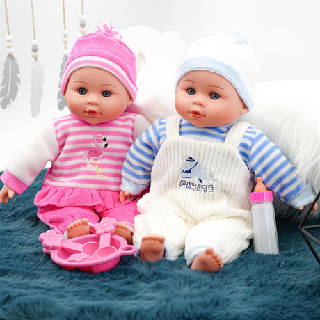 BiBi Twin Baby Dolls & Accessories (33 cm / 13") by BiBi Doll - UKBuyZone