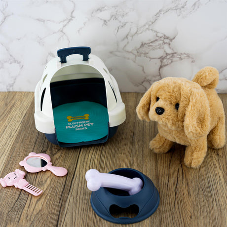 Electronic Plush Dog Carrier Set by The Magic Toy Shop - UKBuyZone