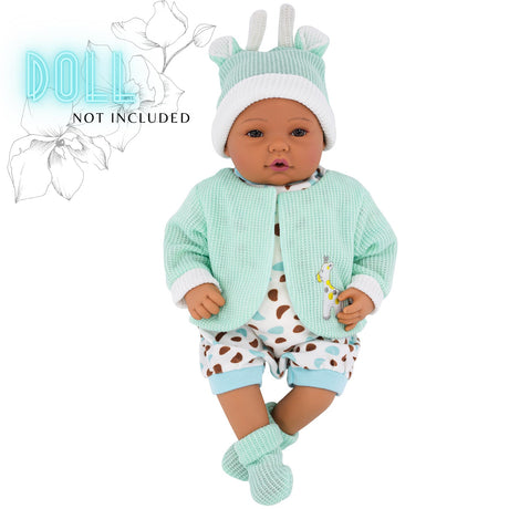 BiBi Outfits - Reborn Doll Clothes (Mint Jacket) (50 cm / 20") by BiBi Doll - UKBuyZone