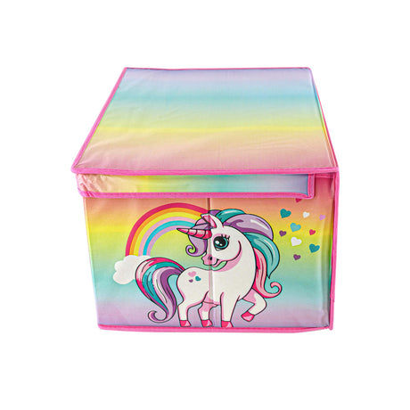 Rainbow Unicorn Storage Box by The Magic Toy Shop - UKBuyZone