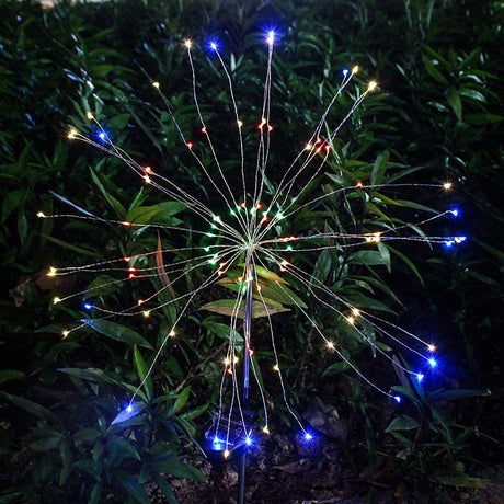 90 LED Starburst Solar Lights Multiple Colours by GEEZY - UKBuyZone