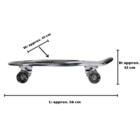 Retro Skateboard Black by The Magic Toy Shop - UKBuyZone