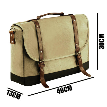 Laptop Shoulder Bag (Beige) by GEEZY - UKBuyZone