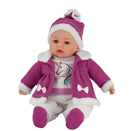 18" Baby Doll Hot Pink and Purple Clothes Set by BiBi Doll - UKBuyZone