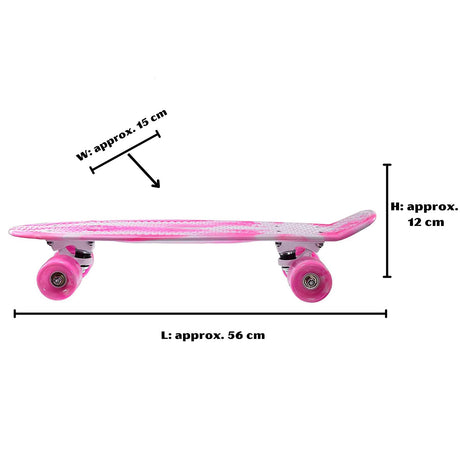 Retro Skateboard Pink by The Magic Toy Shop - UKBuyZone