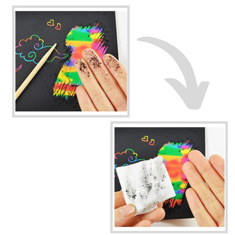 Magic Rainbow Scratch Paper Art Kit for Kids by The Magic Toy Shop - UKBuyZone