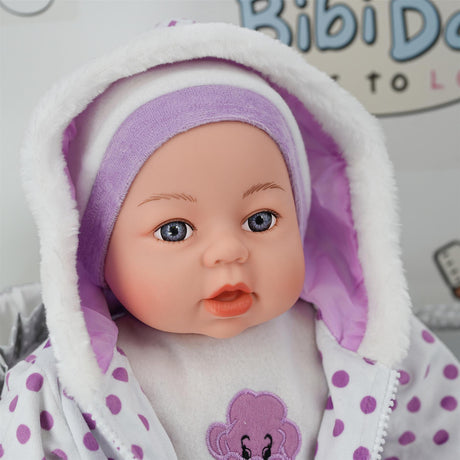 18" Baby Doll Pink and Purple Clothes Set by BiBi Doll - UKBuyZone