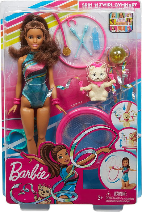 Barbie Spin ‘n Twirl Gymnast Doll and Accessories by Barbie - UKBuyZone