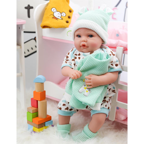 BiBi Outfits - Reborn Doll Clothes (Mint Jacket) (50 cm / 20") by BiBi Doll - UKBuyZone