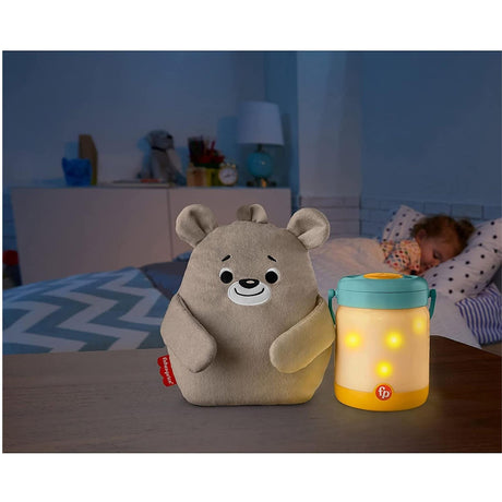 Twinkle Teddy Firefly Soother With Calming Music by Fisher Price - UKBuyZone