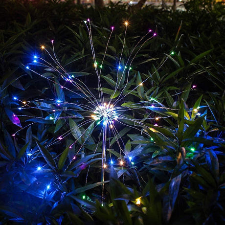 90 LED Starburst Solar Lights Multiple Colours by GEEZY - UKBuyZone