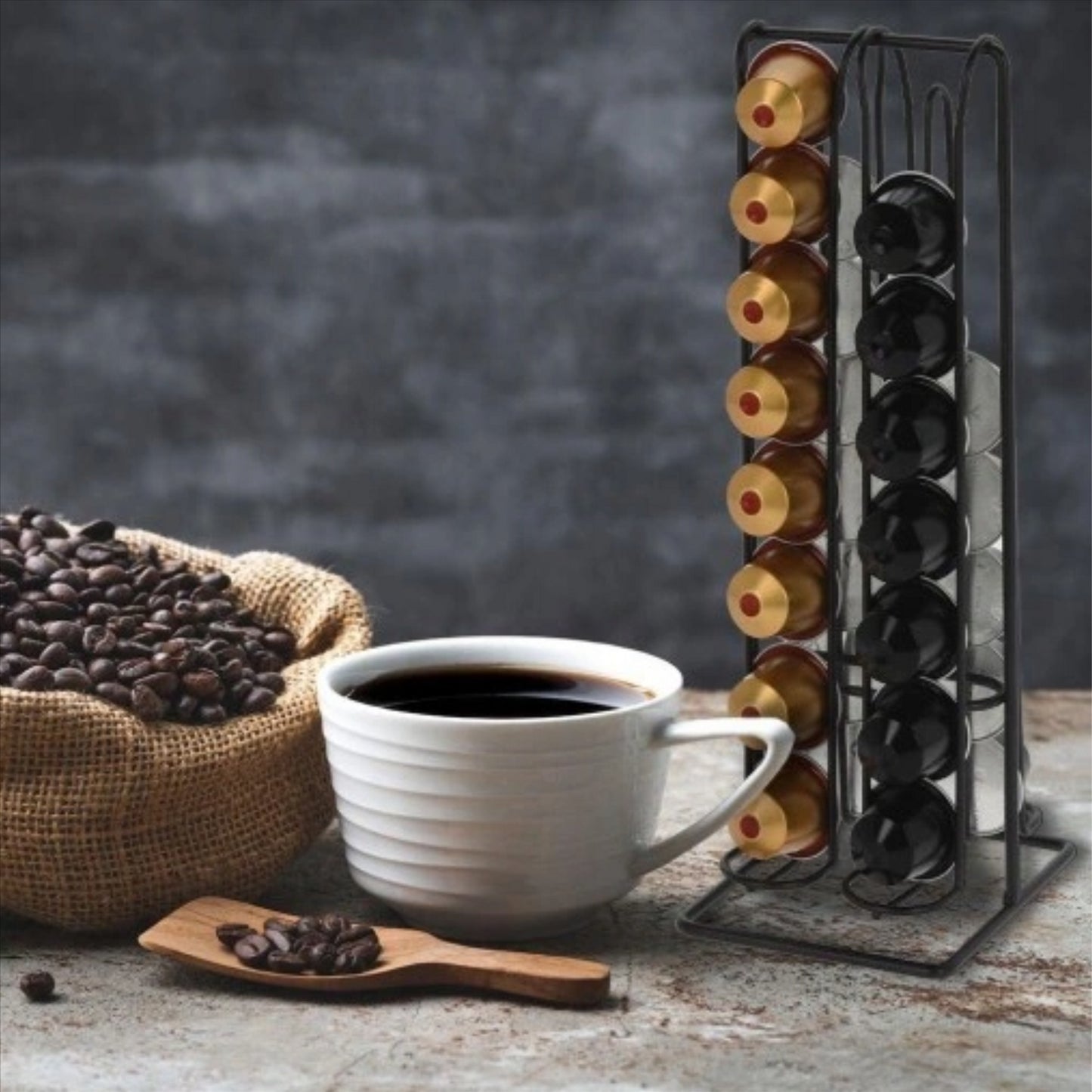 Coffee Capsules Pods Holder Kitchen Organizer by Geezy - UKBuyZone