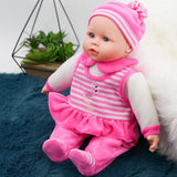 16” Baby Girl Doll With Extra Boy Outfit,Sounds,Feeding Set & Magic Bottle by BiBi Doll - UKBuyZone