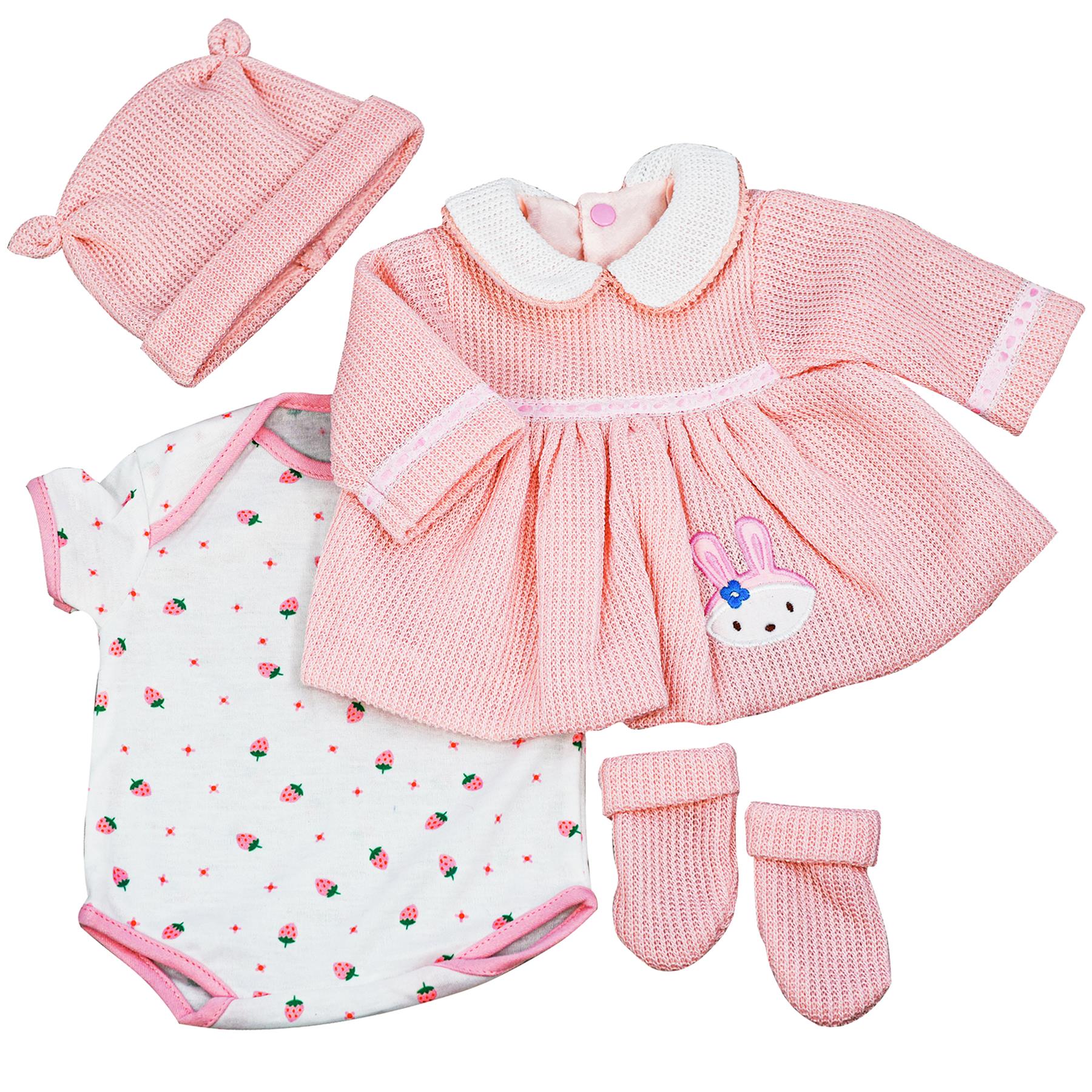 BiBi Outfits Reborn Doll Clothes Pink Dress 50 cm 20 by BiBi Doll At UKBuyZone UKbuyzone