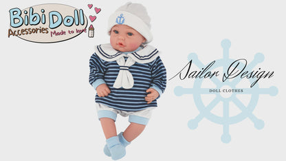 BiBi Outfits - Reborn Doll Clothes (Sailor) (50 cm / 20")