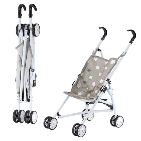 Stars Baby Doll Foldable Stroller by BiBi Doll - UKBuyZone