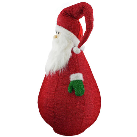 Collapsible Santa Christmas Decoration with LED lights by The Magic Toy Shop - UKBuyZone