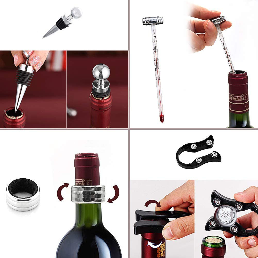 Wine Bottle Opener Set by Geezy - UKBuyZone