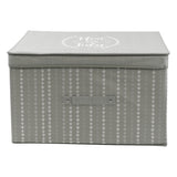 Grey Hearts Large Storage Box by The Magic Toy Shop - UKBuyZone