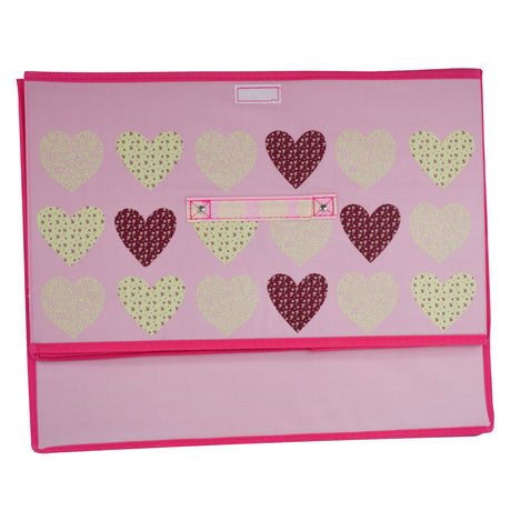 Pink Hearts Large Storage Box by The Magic Toy Shop - UKBuyZone