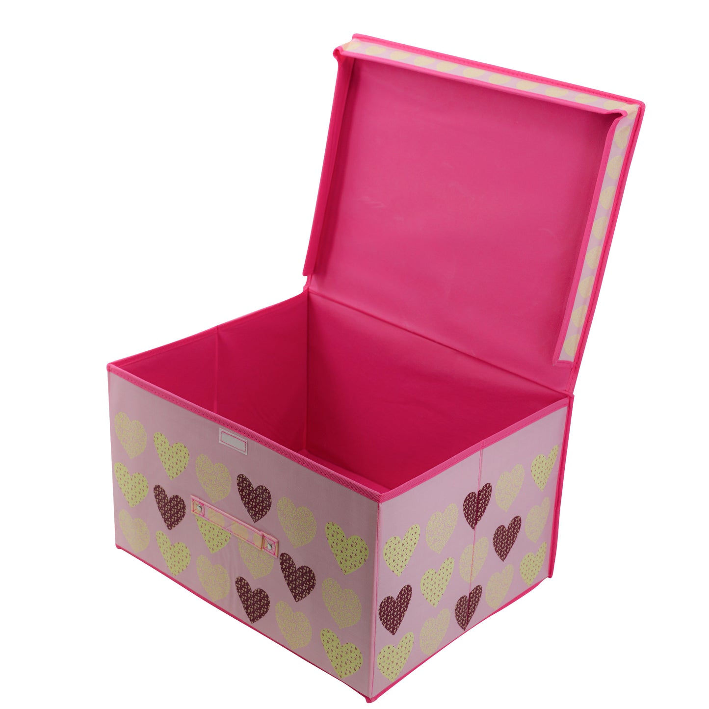 Pink Hearts Large Storage Box by The Magic Toy Shop - UKBuyZone