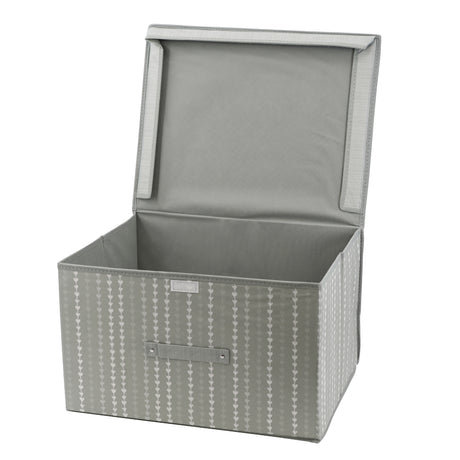 Grey Hearts Large Storage Box by The Magic Toy Shop - UKBuyZone