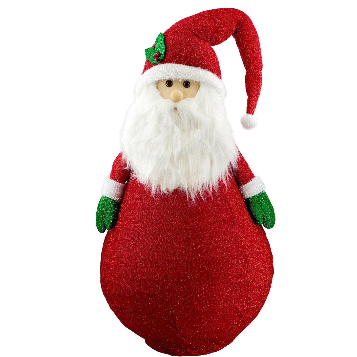 Collapsible Santa Christmas Decoration with LED lights by The Magic Toy Shop - UKBuyZone
