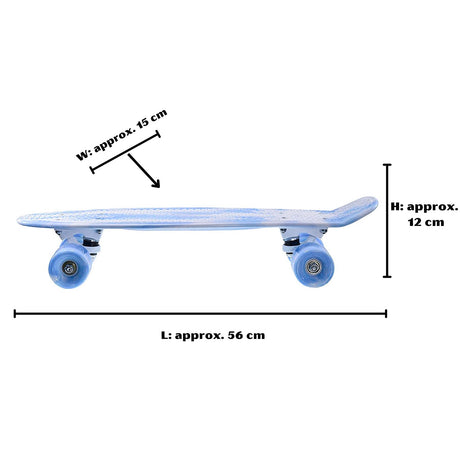 Retro Skateboard Blue by The Magic Toy Shop - UKBuyZone