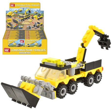 Construction Vehicles Building Bricks 2 in 1 by The Magic Toy Shop - UKBuyZone