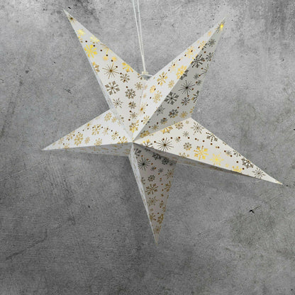 75 cm LED Hanging Paper Star Lantern by Geezy - UKBuyZone
