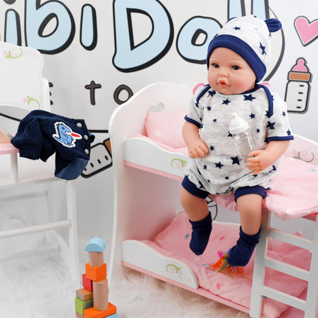 BiBi Outfits - Reborn Doll Clothes (Navy) (50 cm / 20") by BiBi Doll - UKBuyZone