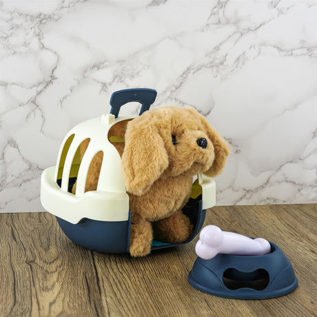 Electronic Plush Dog Carrier Set by The Magic Toy Shop - UKBuyZone