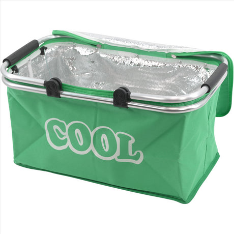 Green Cooler Basket Bag by Geezy - UKBuyZone